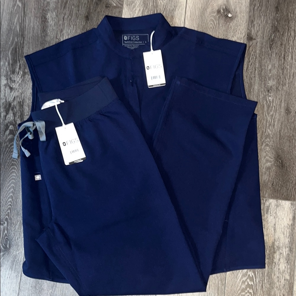 Figs Women's Straight Leg Pants & Jumpsuit - Navy Blue